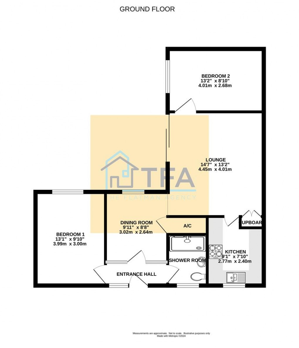 Floorplan for Egremont Drive, Lower Earley