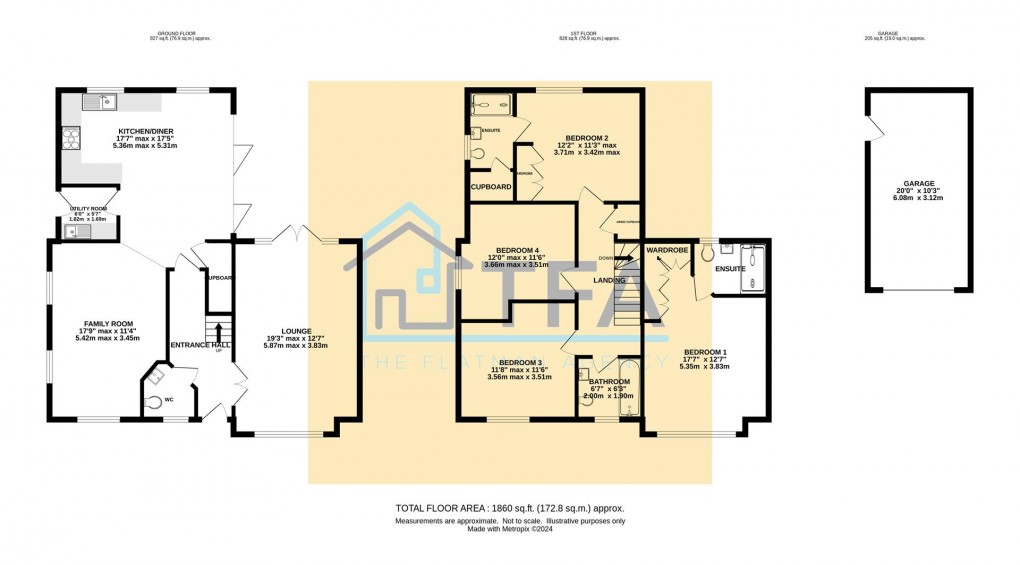 Floorplan for Jasmine Square, Woodley, Reading