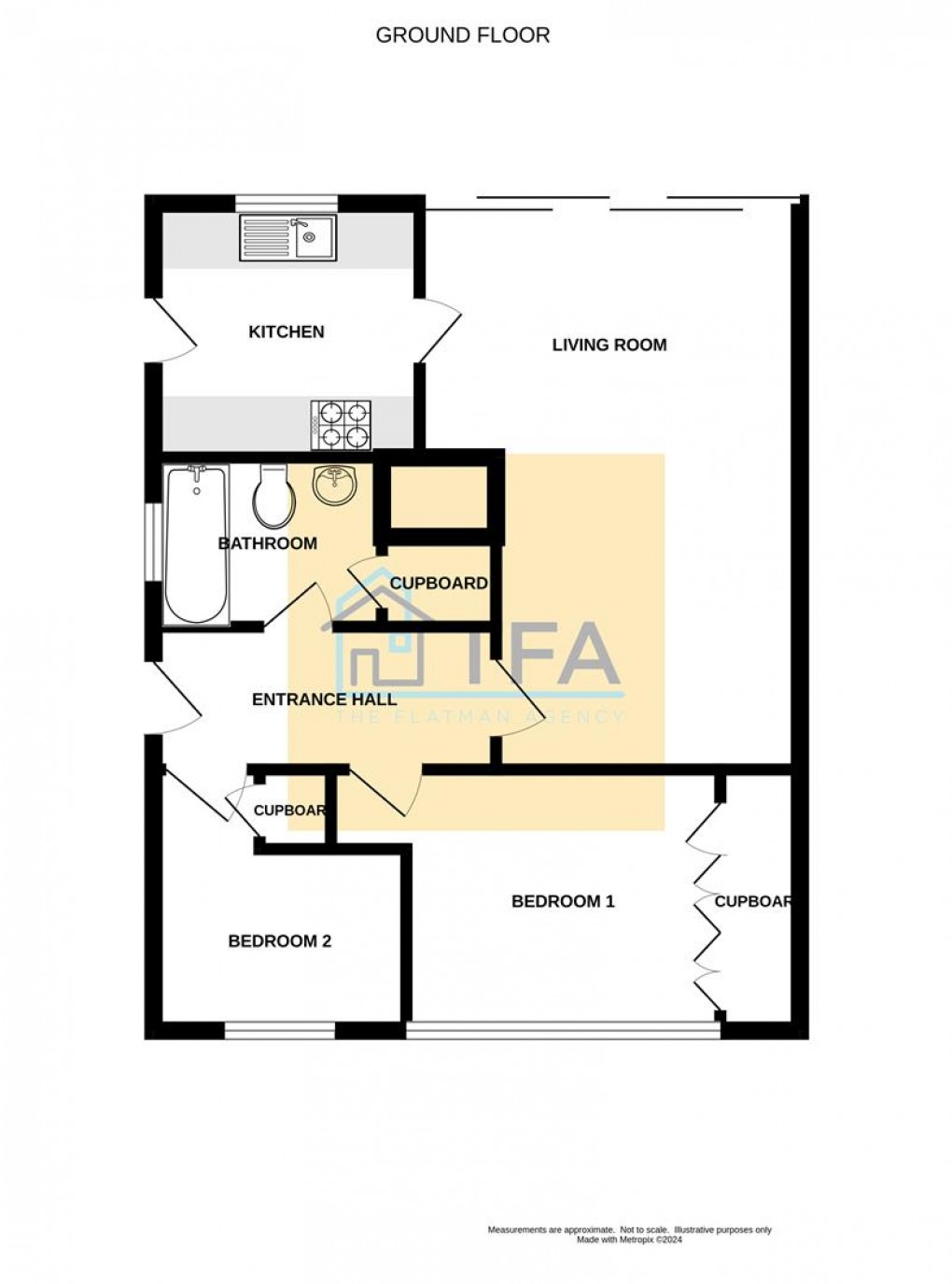 Floorplan for Stoneham Close, Tilehurst, Reading