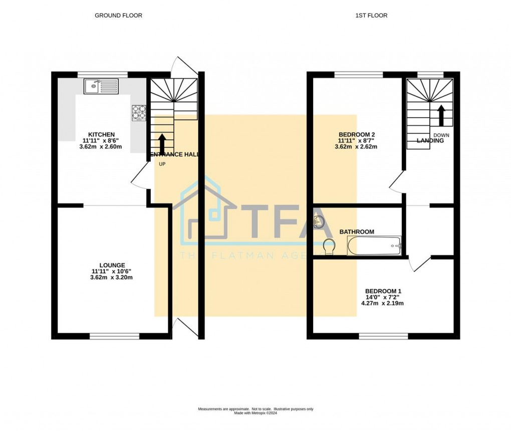 Floorplan for Baker Street, Reading