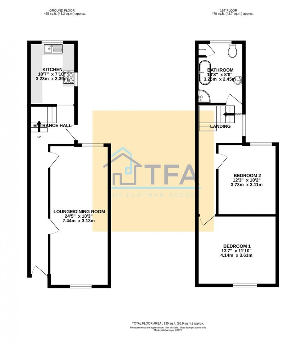 Floorplan for Hatherley Road, Reading